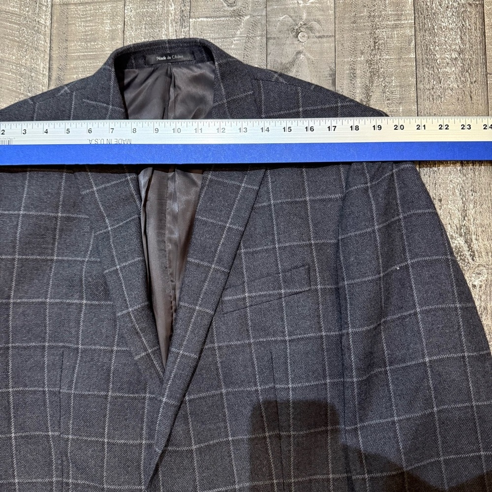 Lauren Ralph Lauren Gray Plaid Blazer - Picture 11 of 14